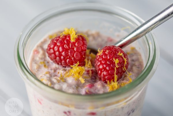 Raspberry and Lemon Overnight Oats