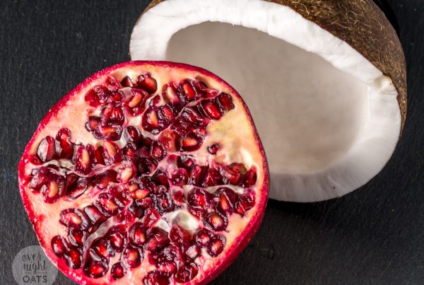 coconut and pomegranate